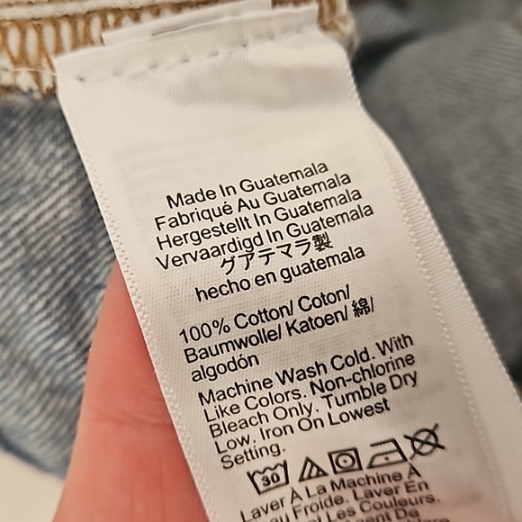 Madewell Mid Length Distressed Denim Shorts Women 29 - Picture 3 of 5